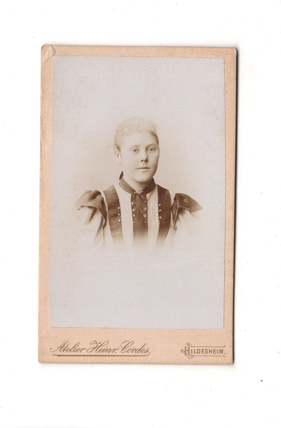 Fotografie Damenportrait - Hildesheim 1890er / CDV C1-13