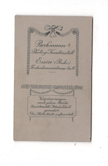 Fotografie Niedlicher kleiner Junge - Essen 1900er / CDV M1-16