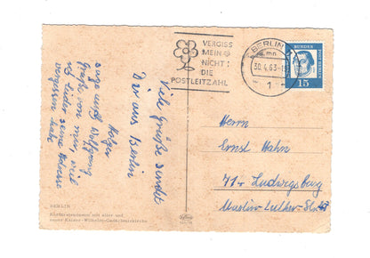 Ansichtskarte Berlin / Kurfürstendamm mit Kaiser-Wilhelm-Gedächtniskirche