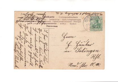 Ansichtskarte Feine Dame in schönem Kleid - 1907