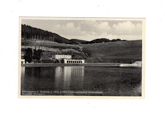 Ansichtskarte Sösetalsperre bei Osterode am Harz / Gaststätte Sösesperre