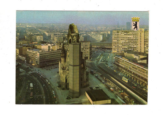 Ansichtskarte Berlin / Zentrum mit Kaiser-Wilhelm-Gedächtniskirche / K1-50