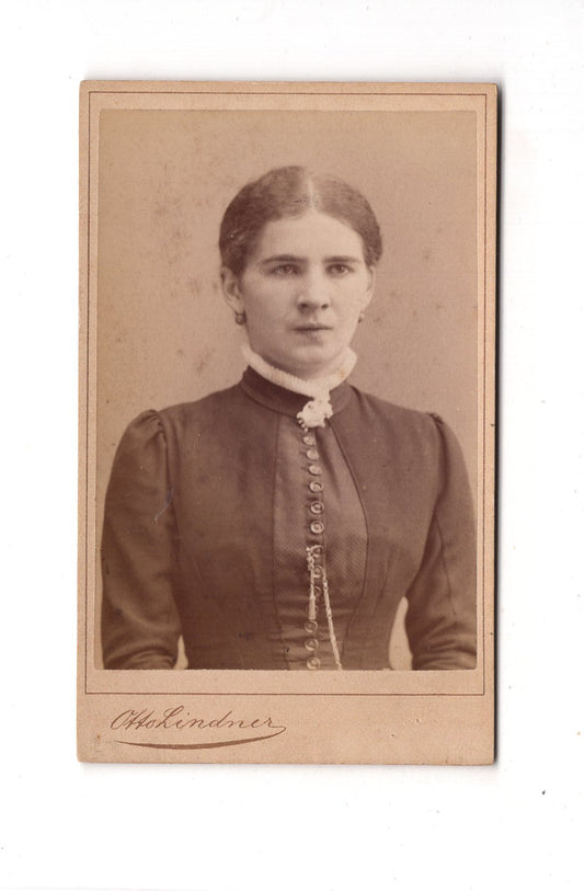 Fotografie Damenportrait - Berlin / Eberswalde 1884 / CDV C1-13