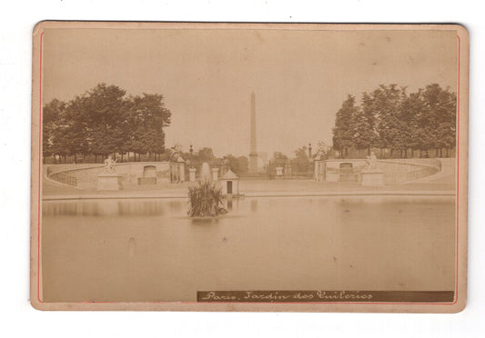 Fotografie Paris / Jardin des Tuileries / Frankreich  - um 1880 / CAB V-20