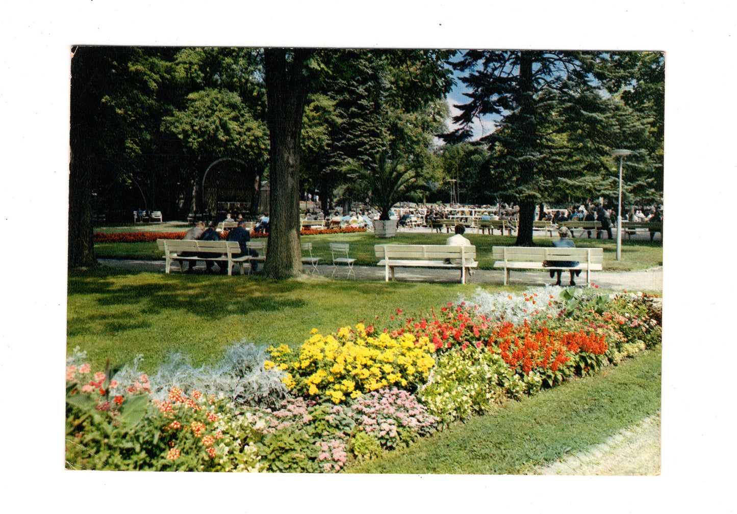 Ansichtskarte Bad Hersfeld / Partie im Kurpark