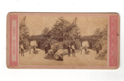 Fotografie Feine Herren und Arbeiter - unbekannter Ort in den USA