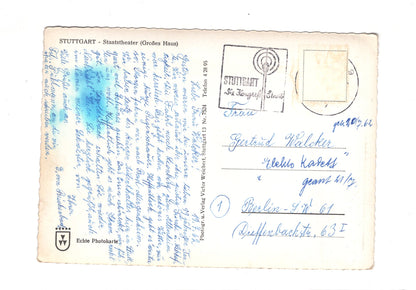 Ansichtskarte Stuttgart / Staatstheater / Großes Haus / I1-62