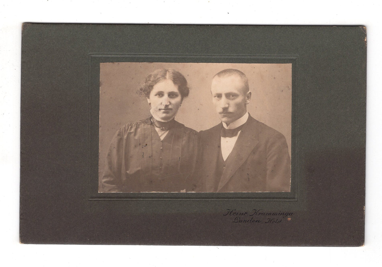 Fotografie Feines Paar - Lunden / Holstein um 1920 / CAB X-22