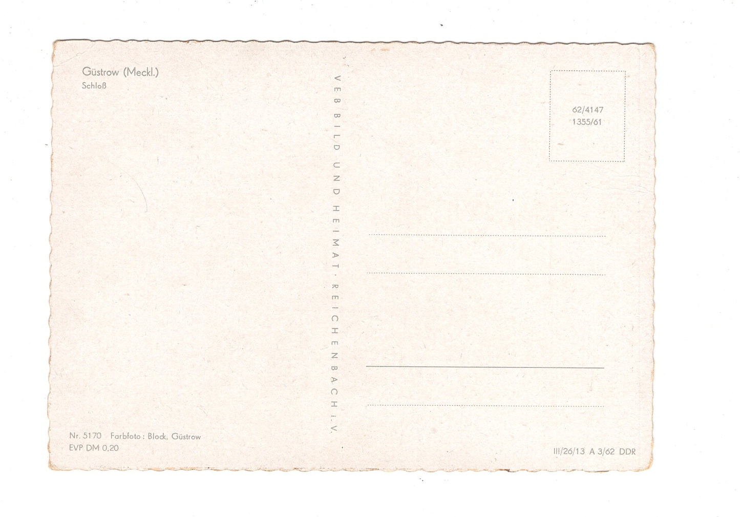 Ansichtskarte Güstrow / Mecklenburg / Schloss / H1-63