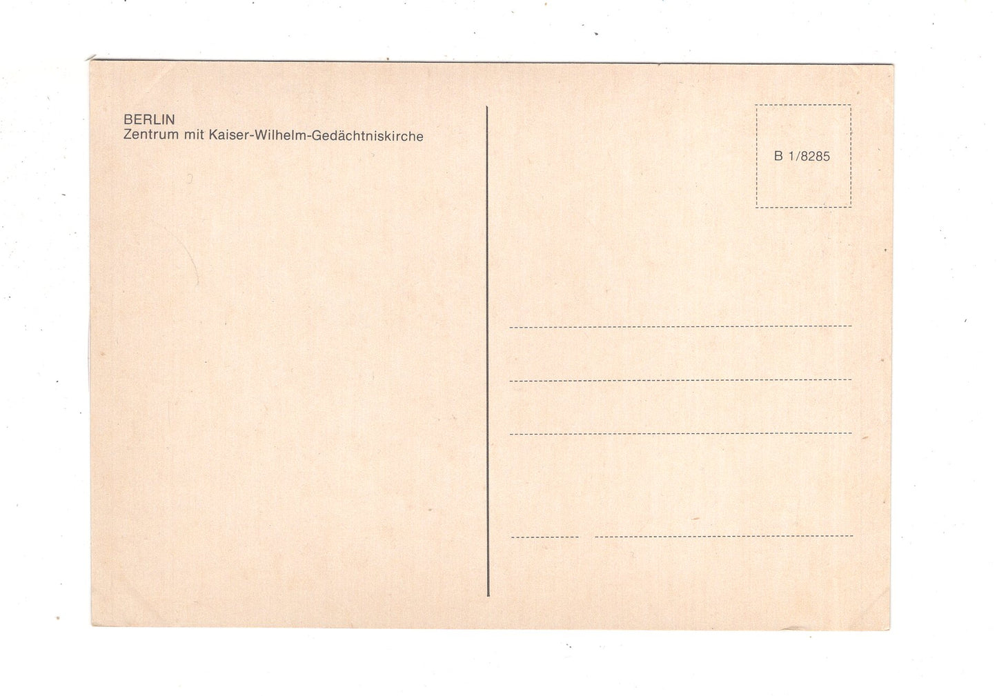 Ansichtskarte Berlin / Zentrum mit Kaiser-Wilhelm-Gedächtniskirche / K1-50