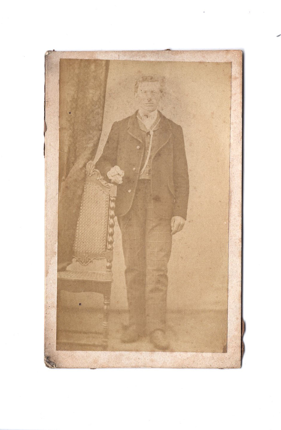 Fotografie Feiner Herr - unbekannter Ort 1870er