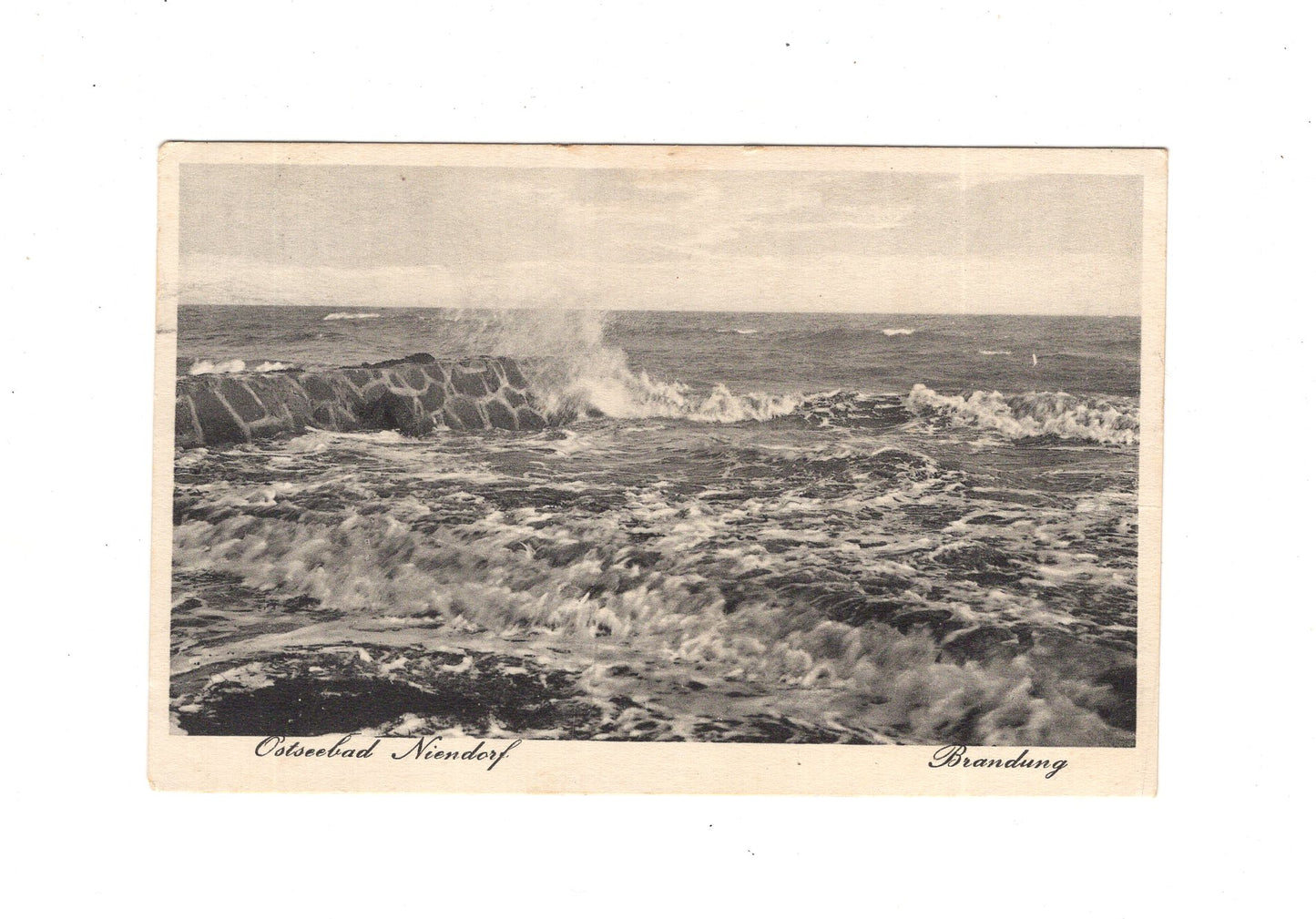 Ansichtskarte Ostseebad Niendorf / Brandung