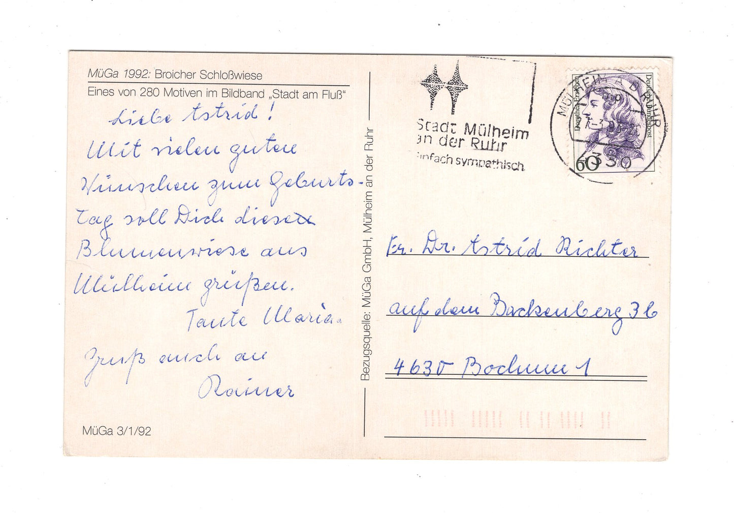 Ansichtskarte Broicher Schlosswiese