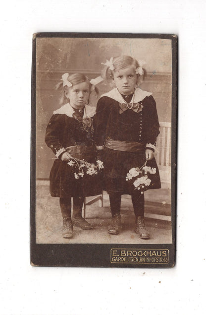 Fotografie Niedliche kleine Mädchen - Gardelegen um 1910