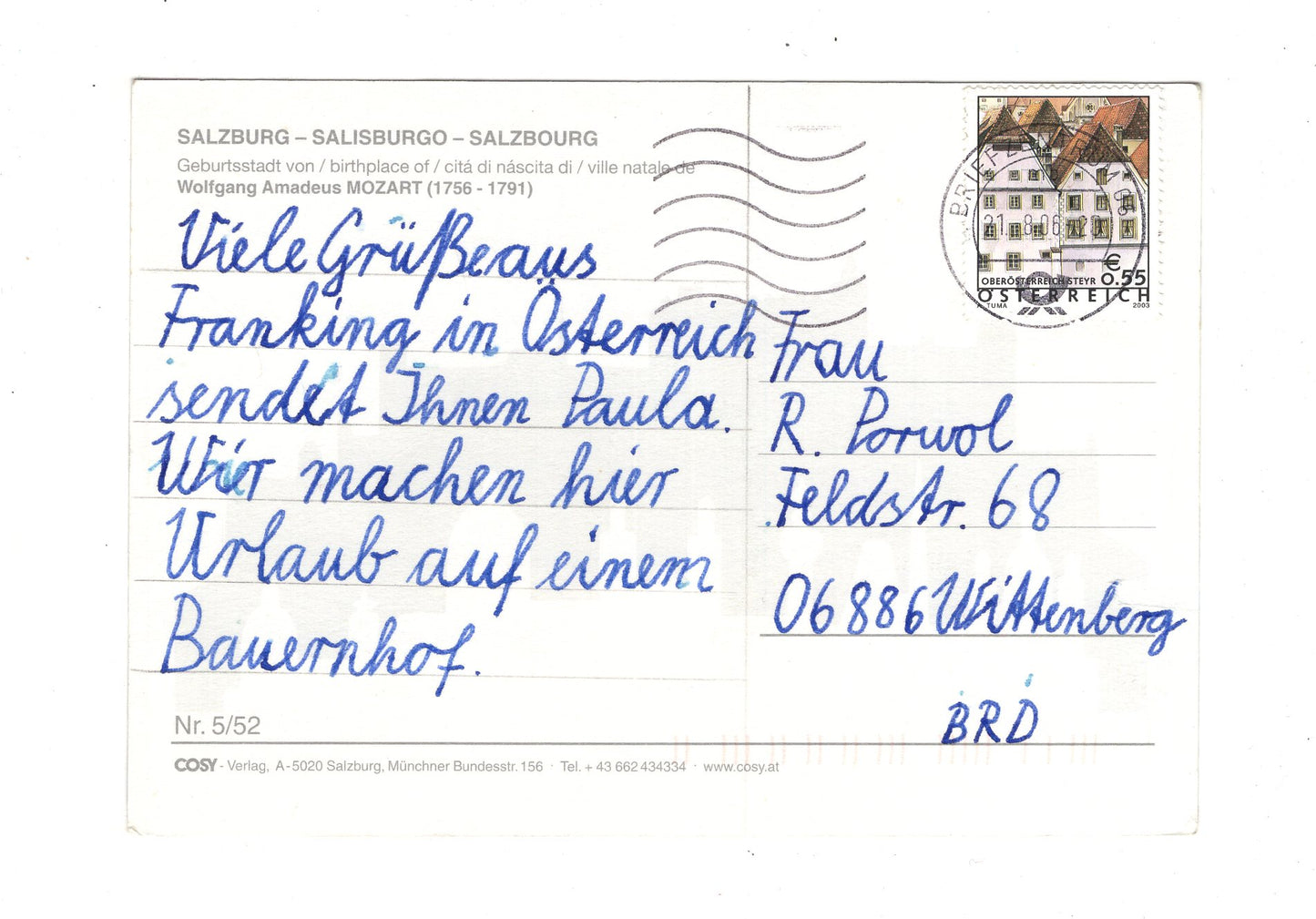 Ansichtskarte Salzburg / Österreich
