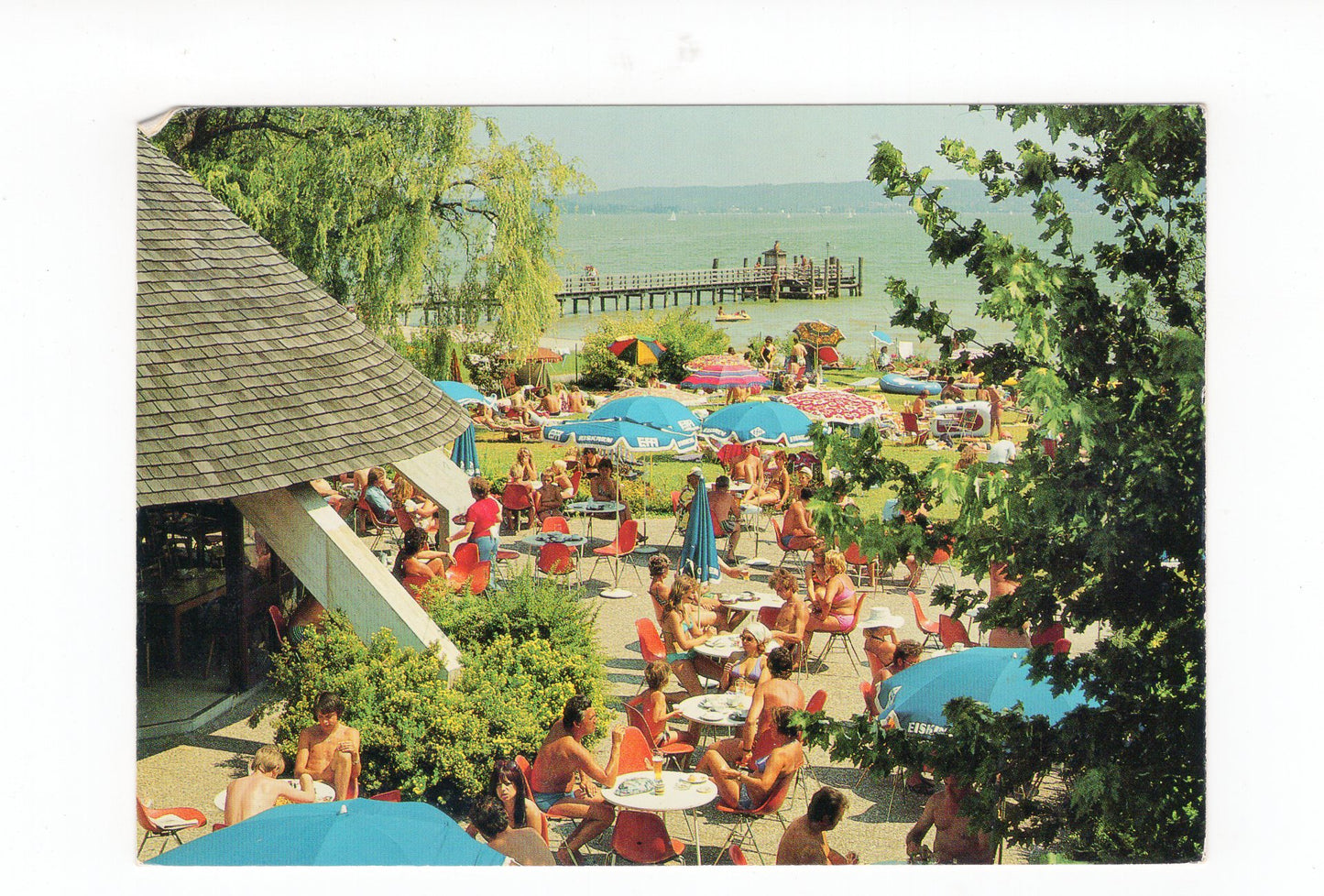 Ansichtskarte Strandbad Riederau / Ammersee / Oberbayern
