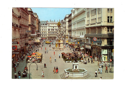 Ansichtskarte Wien / Graben mit Pestsäule / Österreich