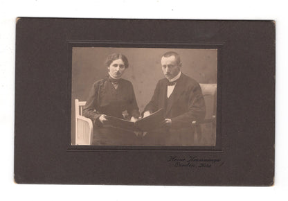 Fotografie Feines Paar - Lunden / Holstein um 1920 / CAB X-22