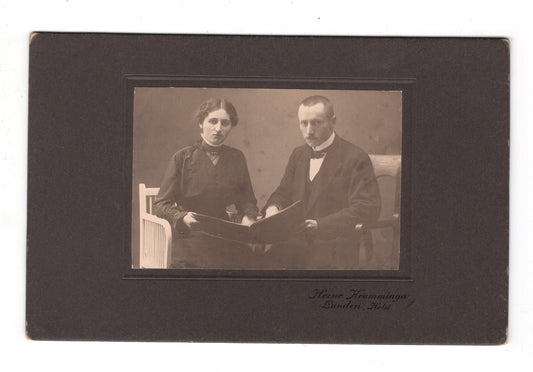 Fotografie Feines Paar - Lunden / Holstein um 1920 / CAB X-22