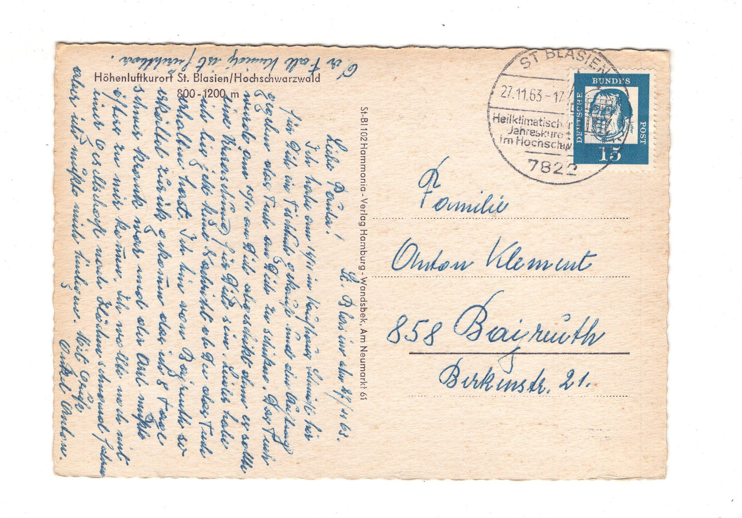 Ansichtskarte St. Blasien / Hochschwarzwald / G1-67