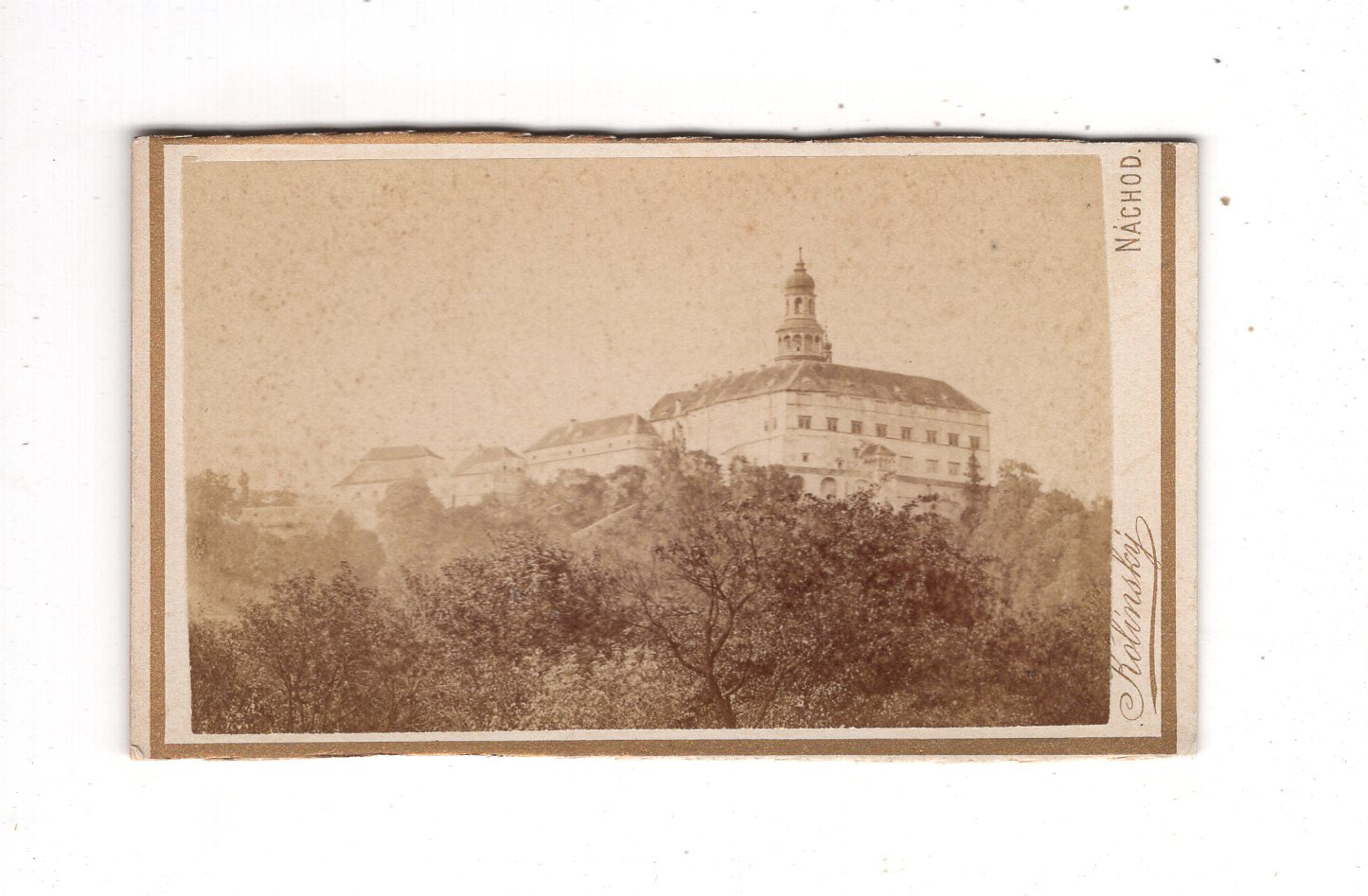 Fotografie Schloss Nachod in Tschechien - um 1880