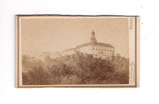Fotografie Schloss Nachod in Tschechien - um 1880