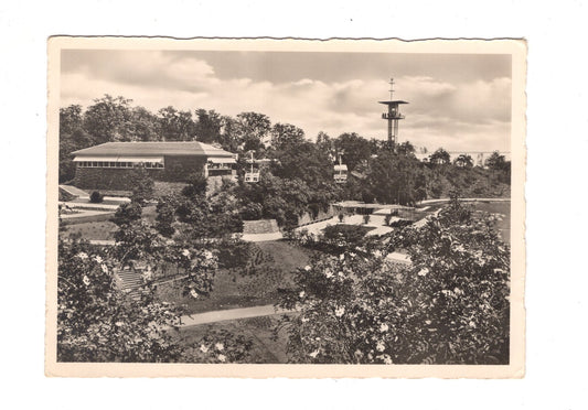 Ansichtskarte Deutsche Gartenschau Stuttgart 1950 / Partie am Höhencafé / I1-62
