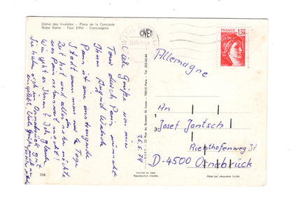 Ansichtskarte Paris / Frankreich