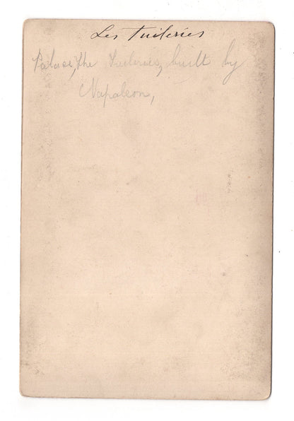 Fotografie Paris / Palais des Tuileries / Frankreich - um 1870 / CAB V-20