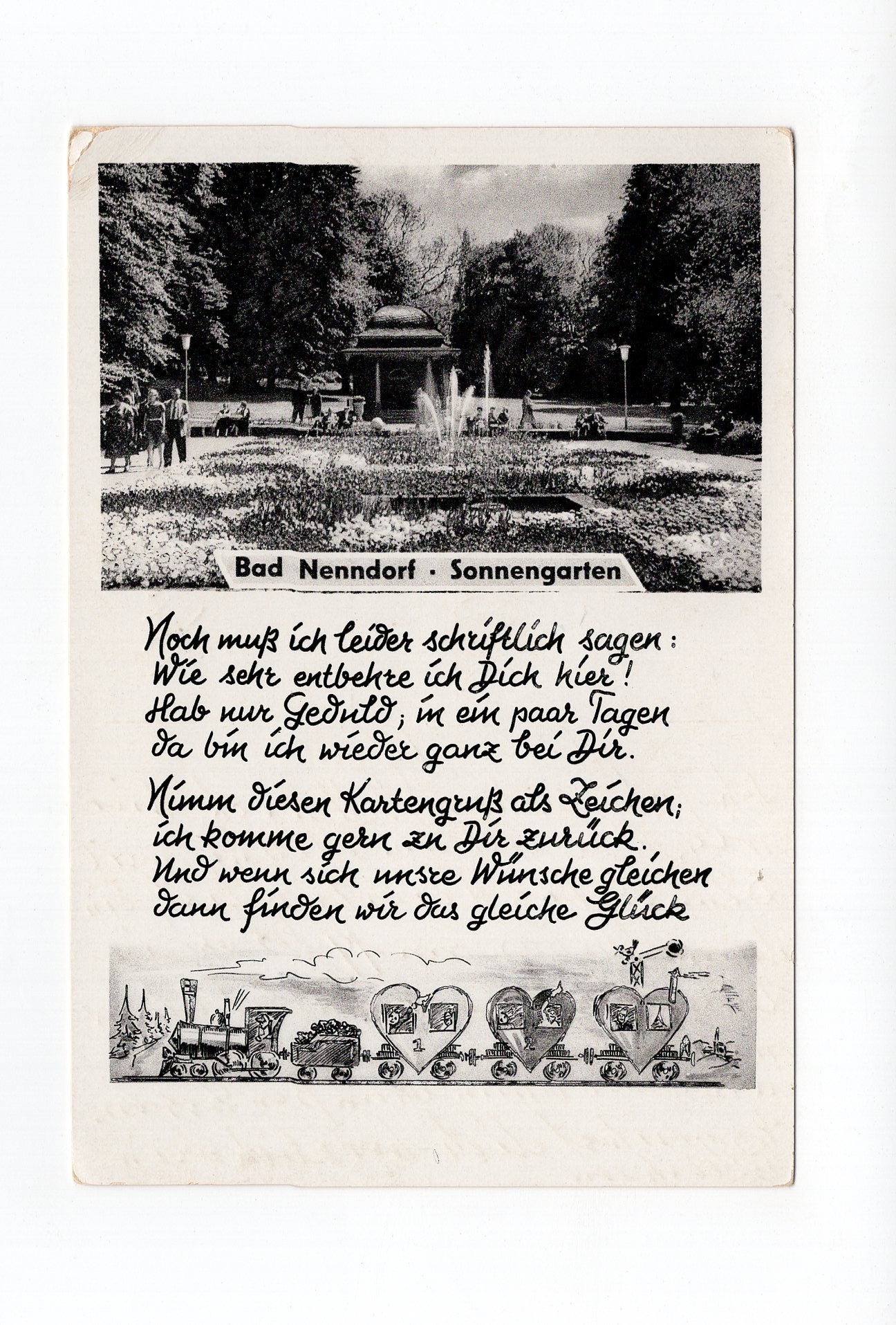 Ansichtskarte Bad Nenndorf / Sonnengarten