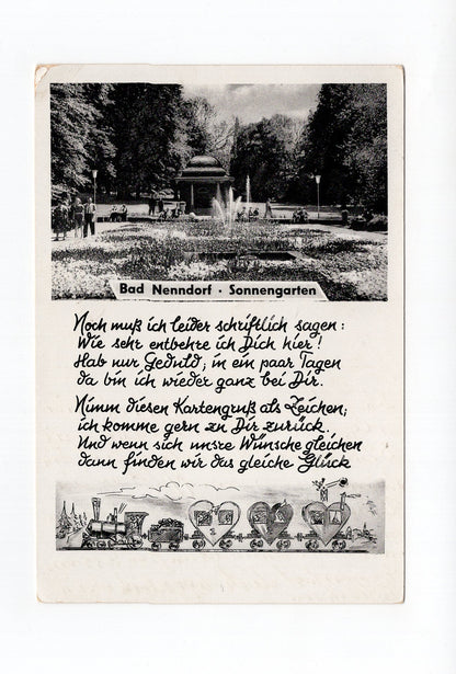 Ansichtskarte Bad Nenndorf / Sonnengarten