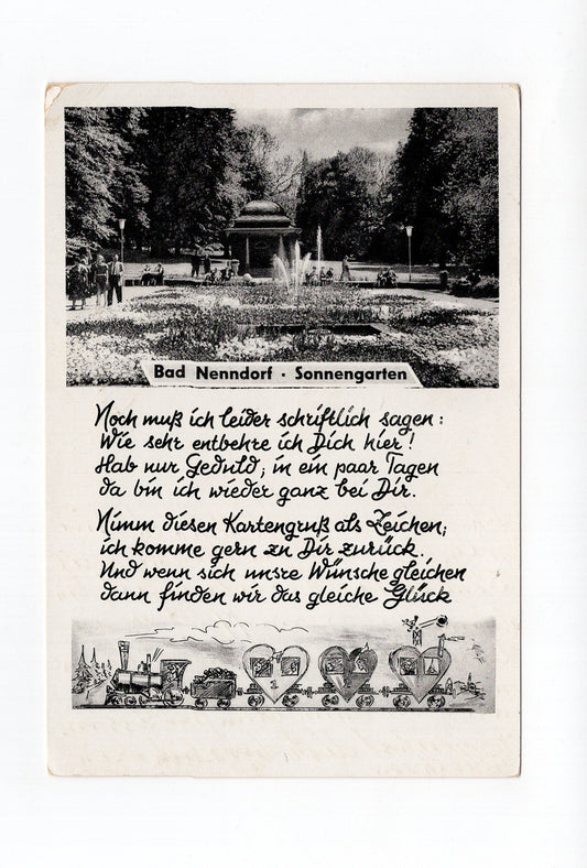 Ansichtskarte Bad Nenndorf / Sonnengarten