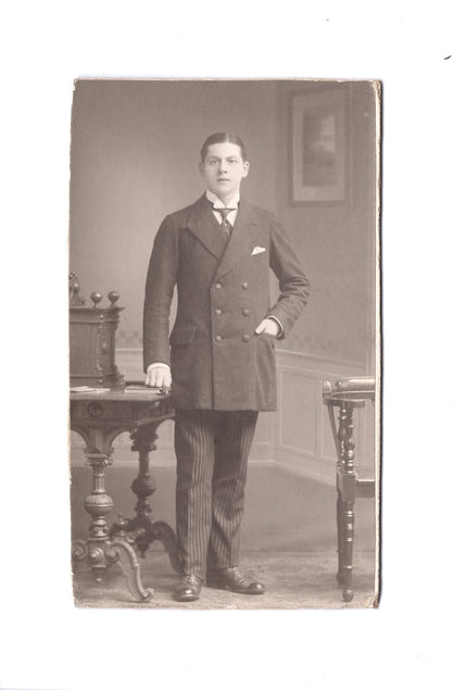 Fotografie Feiner Herr - unbekannter Ort 1900er