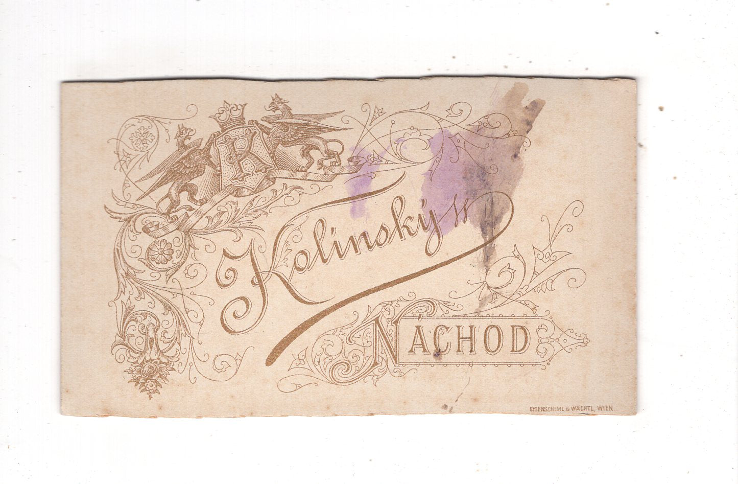 Fotografie Schloss Nachod in Tschechien - um 1880