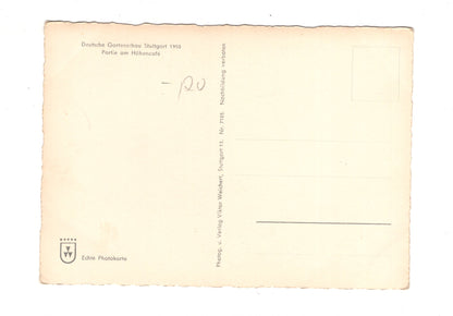 Ansichtskarte Deutsche Gartenschau Stuttgart 1950 / Partie am Höhencafé / I1-62