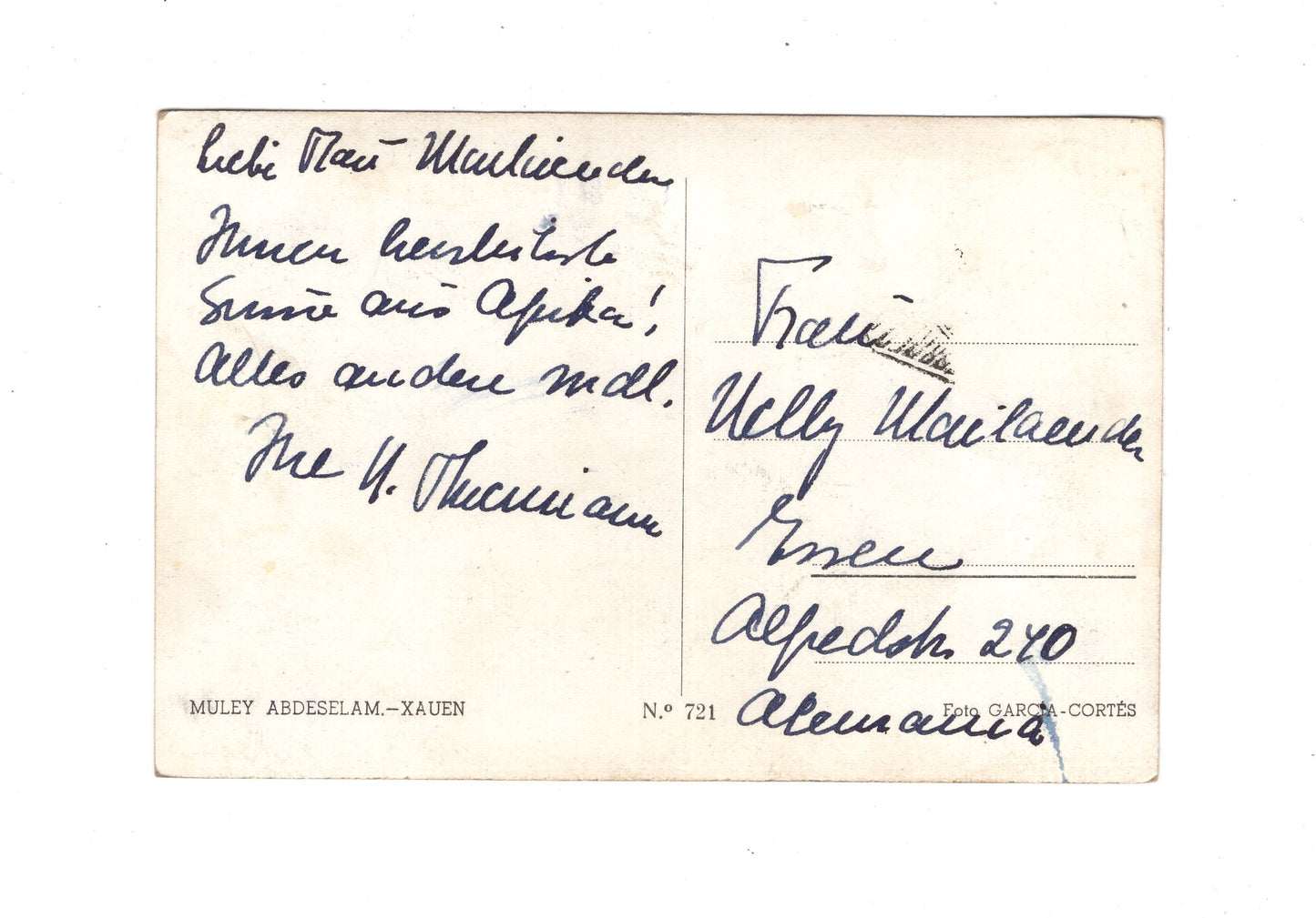 Ansichtskarte Xauen / Muley Abdesalam / Marokko