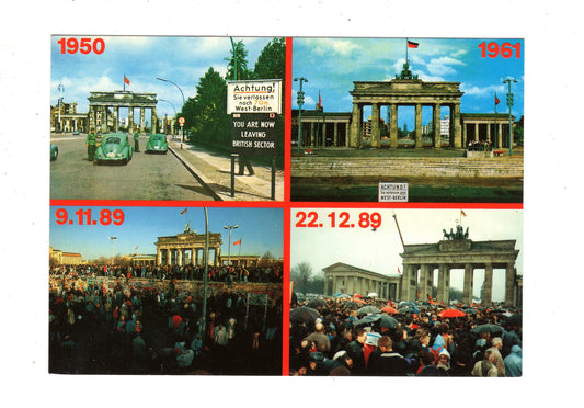 Ansichtskarte Berlin / 1950 - 1961 - 1989