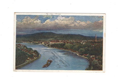 Ansichtskarte / Künstlerkarte Linz an der Donau / Österreich - 1923