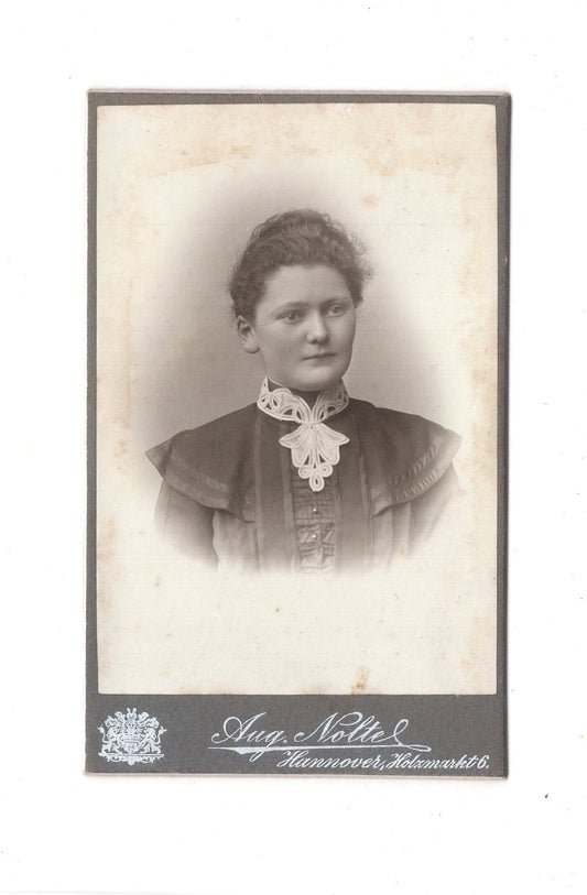 Fotografie Damenportrait - Hannover um 1900 / CDV C1-14