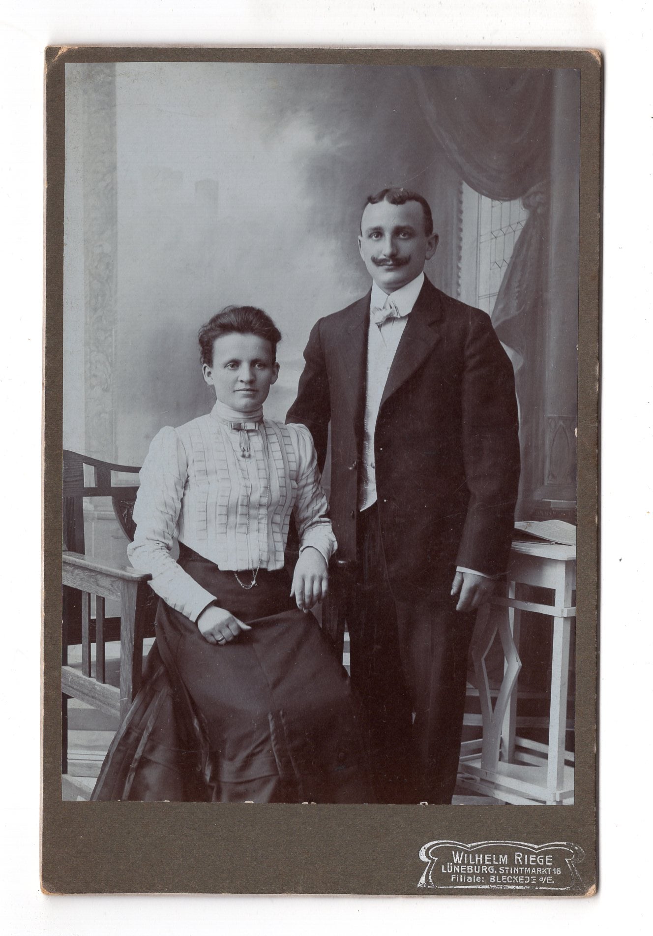 Fotografie Feines Paar - Lüneburg 1900er / CAB X-22