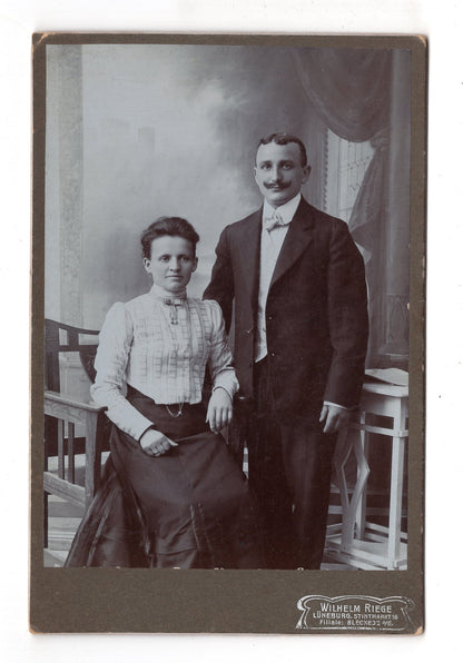 Fotografie Feines Paar - Lüneburg 1900er / CAB X-22