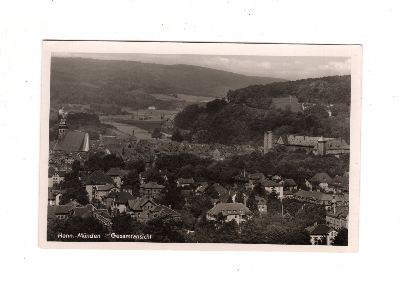 Ansichtskarte Hann. Münden / Gesamtansicht / J1-58