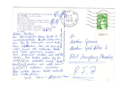 Ansichtskarte Paris / Eiffelturm / Frankreich