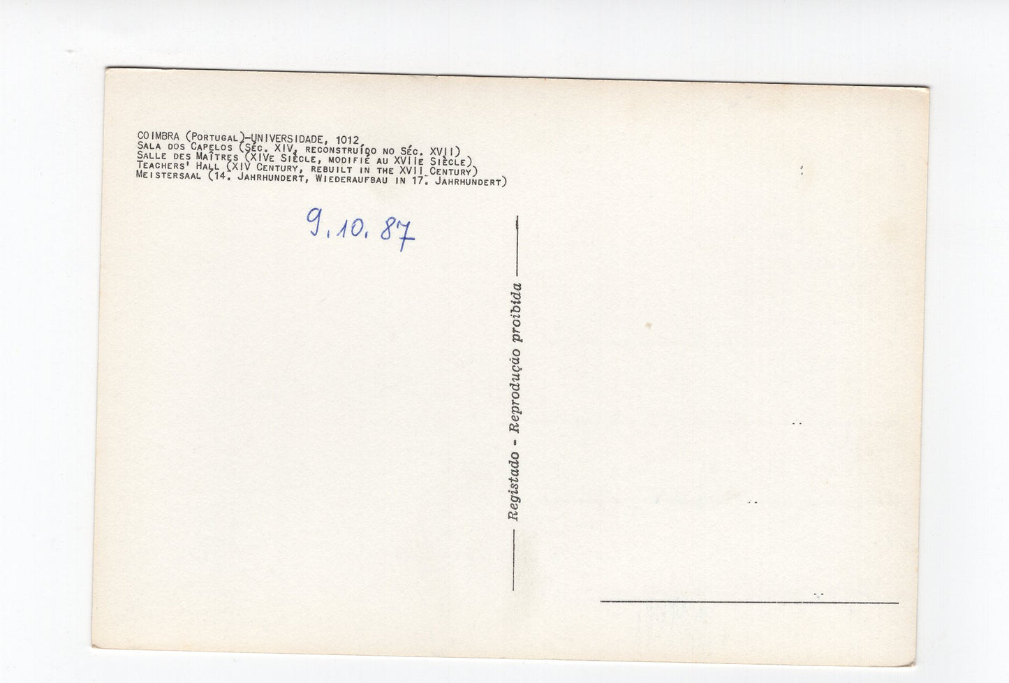 Ansichtskarte Coimbra / Universität / Portugal
