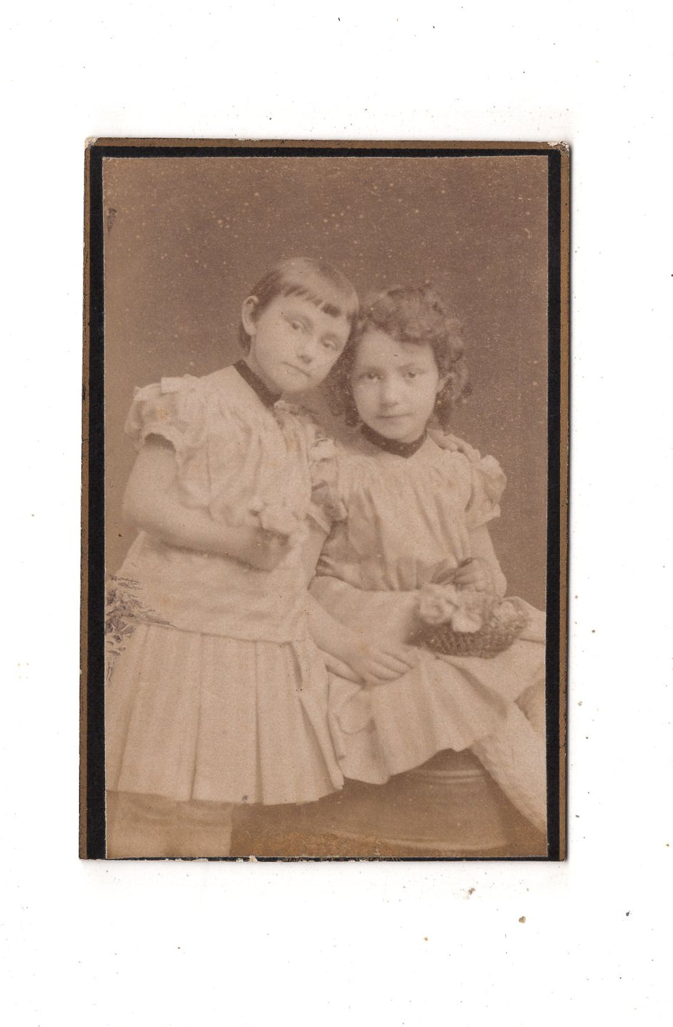 Fotografie Niedliche kleine Mädchen - Stralsund 1880er