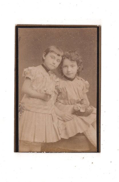 Fotografie Niedliche kleine Mädchen - Stralsund 1880er