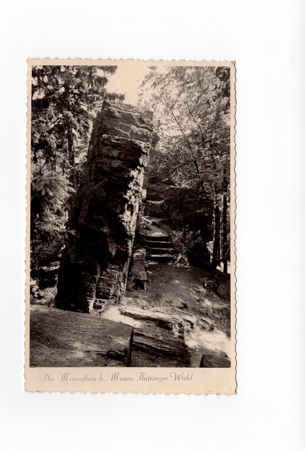 Ansichtskarte Der Meurastein bei Meura / Thüringer Wald