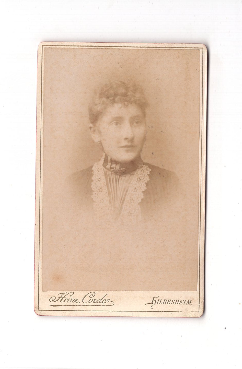 Fotografie Damenportrait - Hildesheim 1880er / CDV C1-14