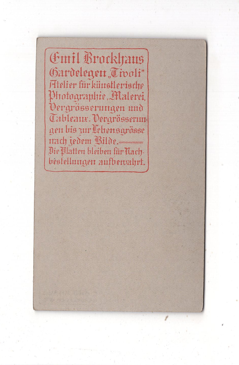 Fotografie Niedlicher kleiner Junge - Gardelegen um 1910 / CDV M1-16