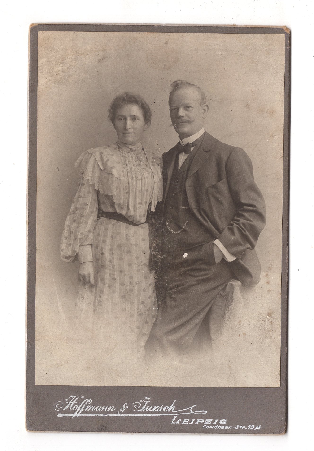 Fotografie Feines Paar - Leipzig um 1900 / CAB X-22